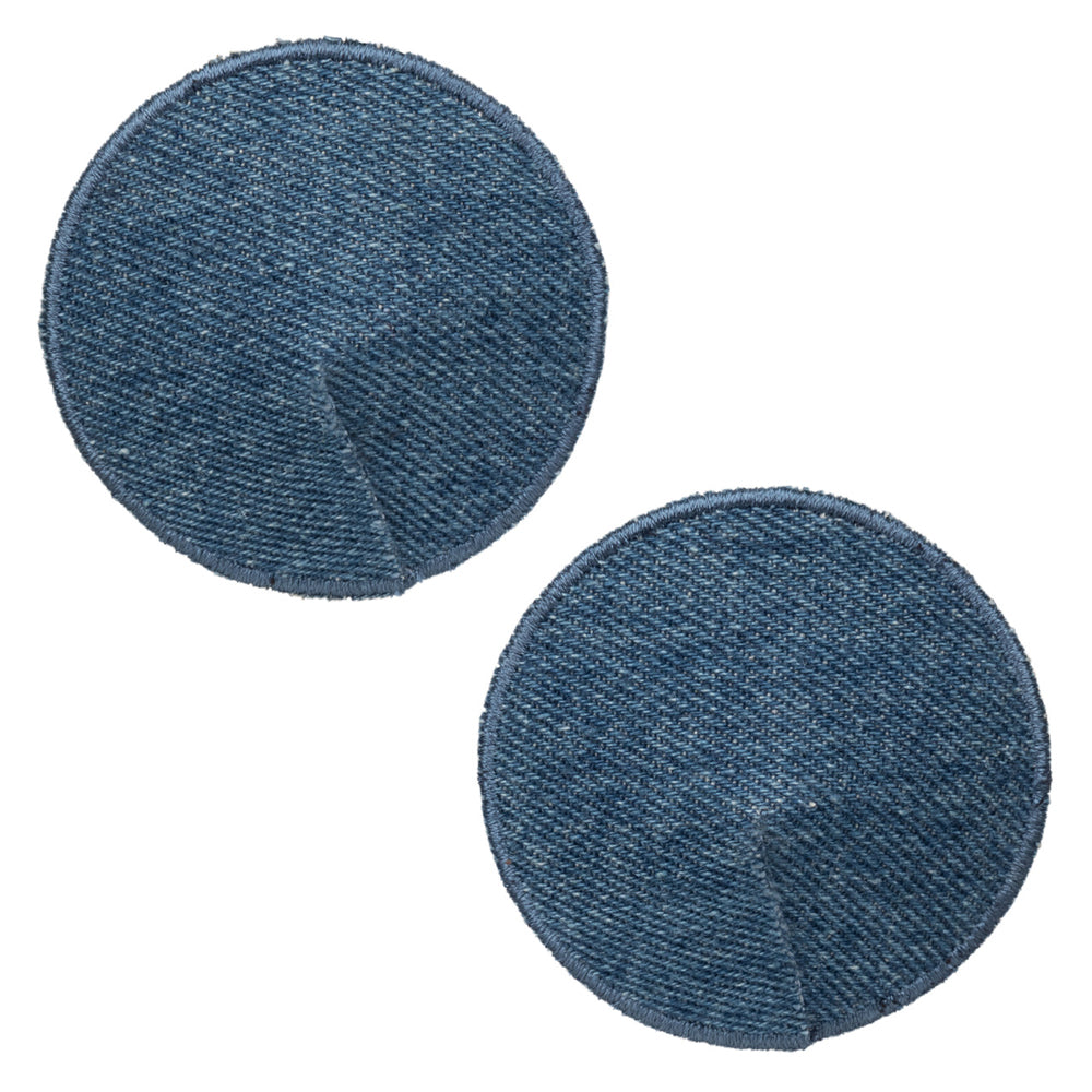 Ride 'Em Premium Denim Collection Round Pasties