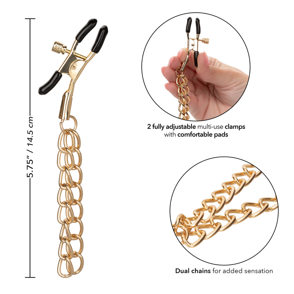Ride 'Em Premium Denim Collection Nipple Clamps
