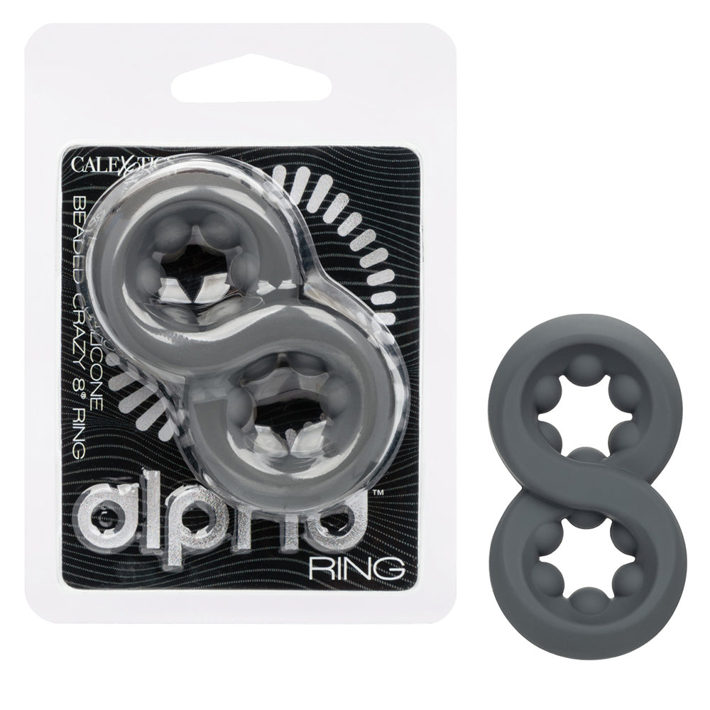 Alpha Liquid Silicone Beaded Crazy-8 Ring