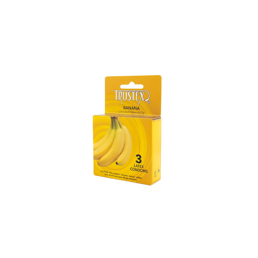 Trustex Banana Flavored Condoms 3 Pack