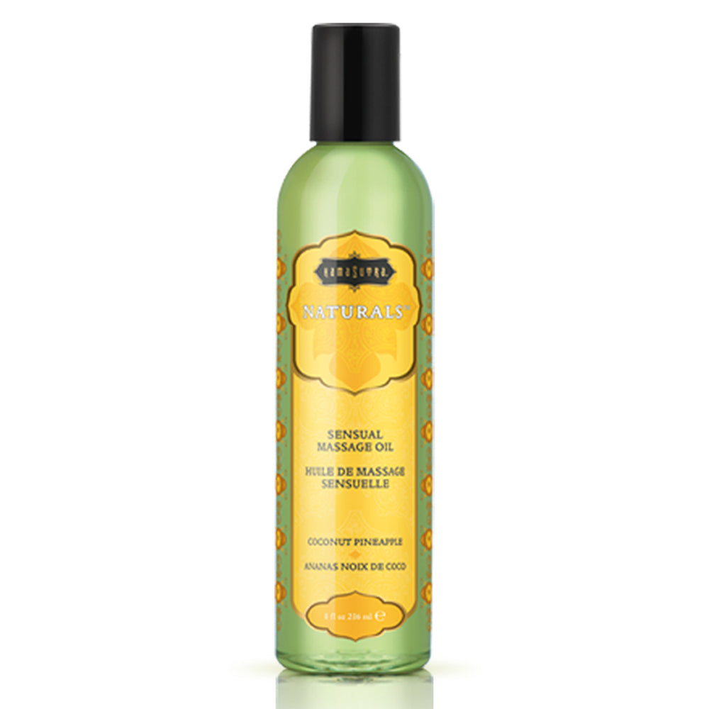 Kama Sutra Naturals Massage Oil Coconut Pineapple 8 oz.