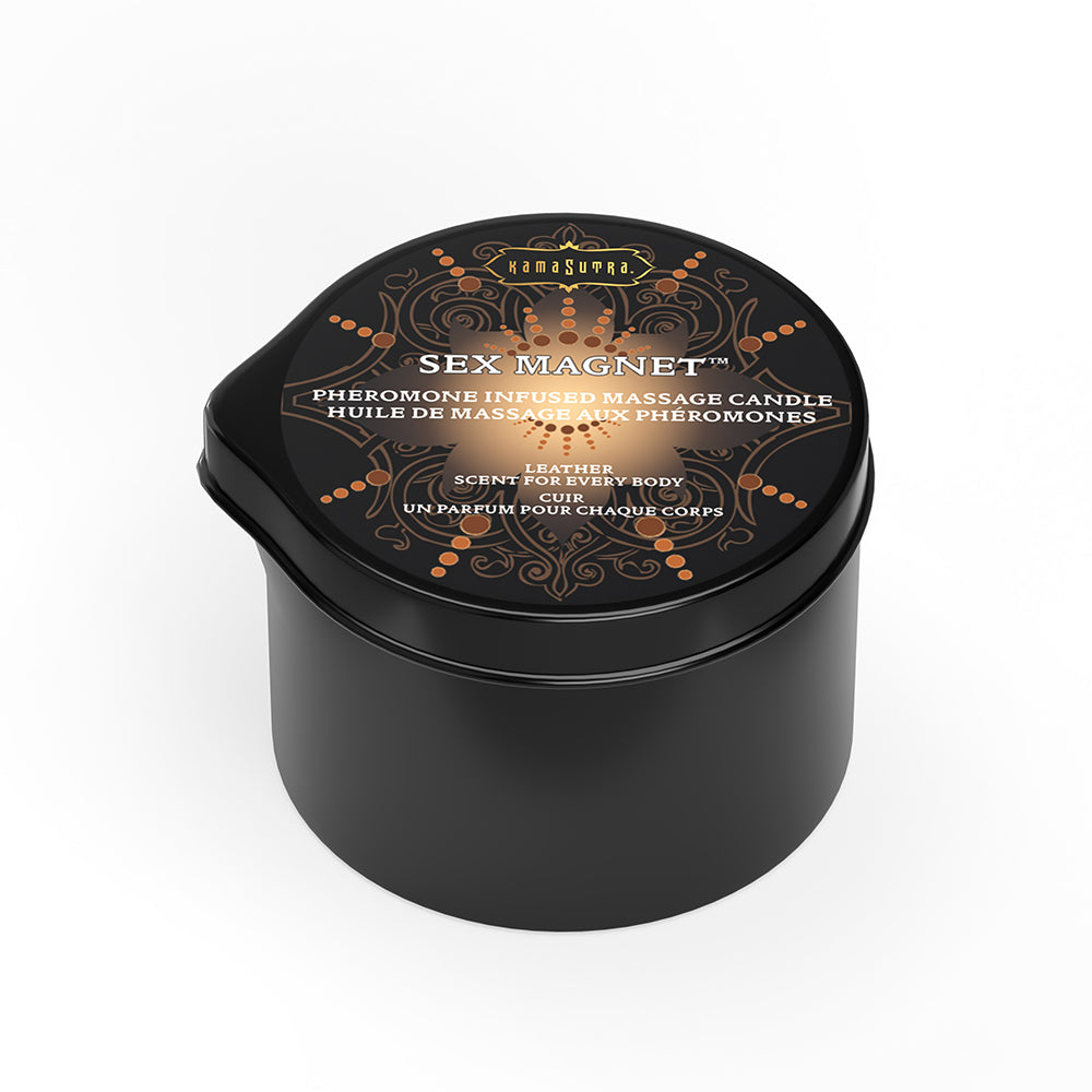 Kama Sutra Sex Magnet Massage Candle with Pour Spout 2 oz.