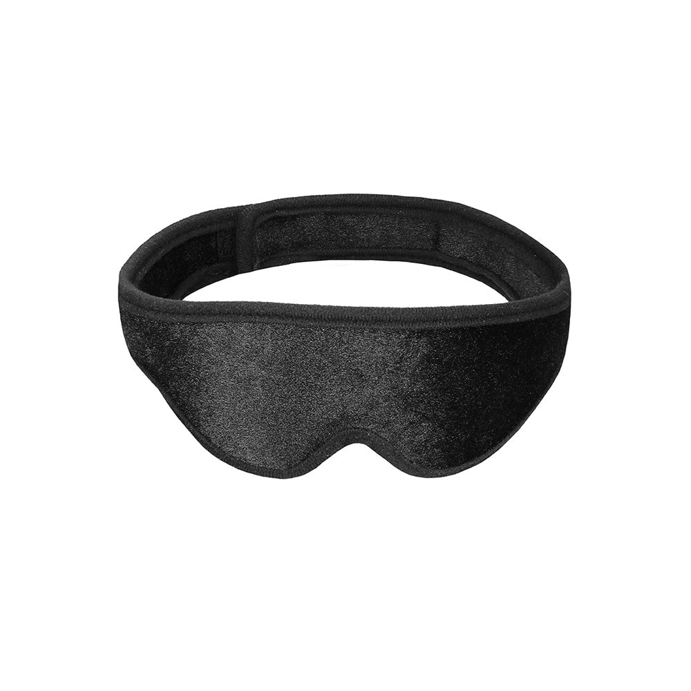 Ouch! Velvet & Velcro Adjustable Eye Mask Black