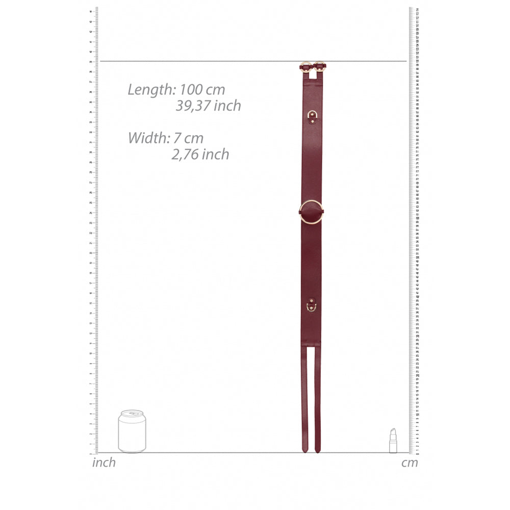 Ouch! Halo Waist Belt S/M Burgundy