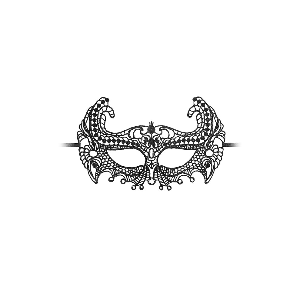 Ouch! Black & White Lace Eye Mask Empress