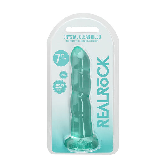 Non Realistic Dildo With Suction Cup 7" Turquoise