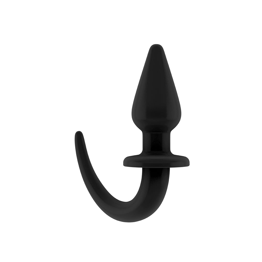Ouch! Flexible Rubber Butt Plug Black