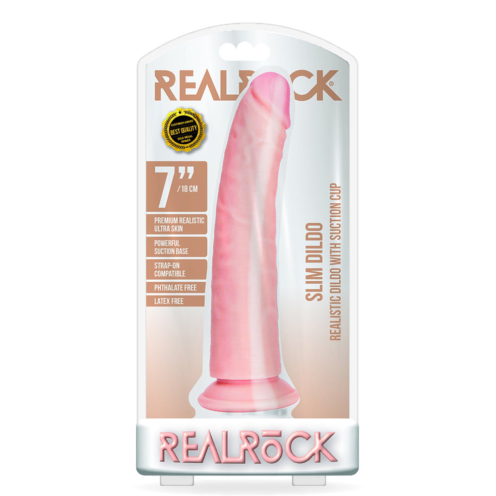 Slim Realistic Dildo Without Balls With Suction Cup