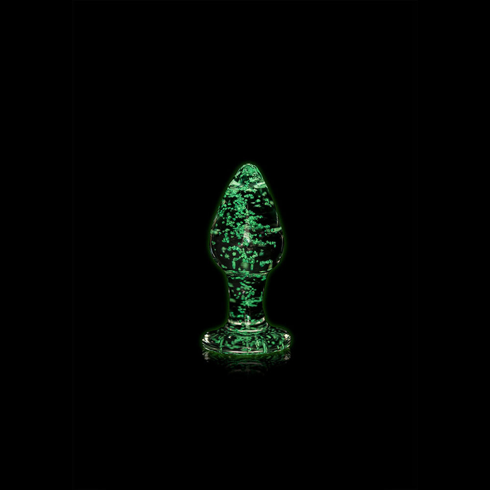 Ouch! Glass Butt Plug Glow In The Dark Small