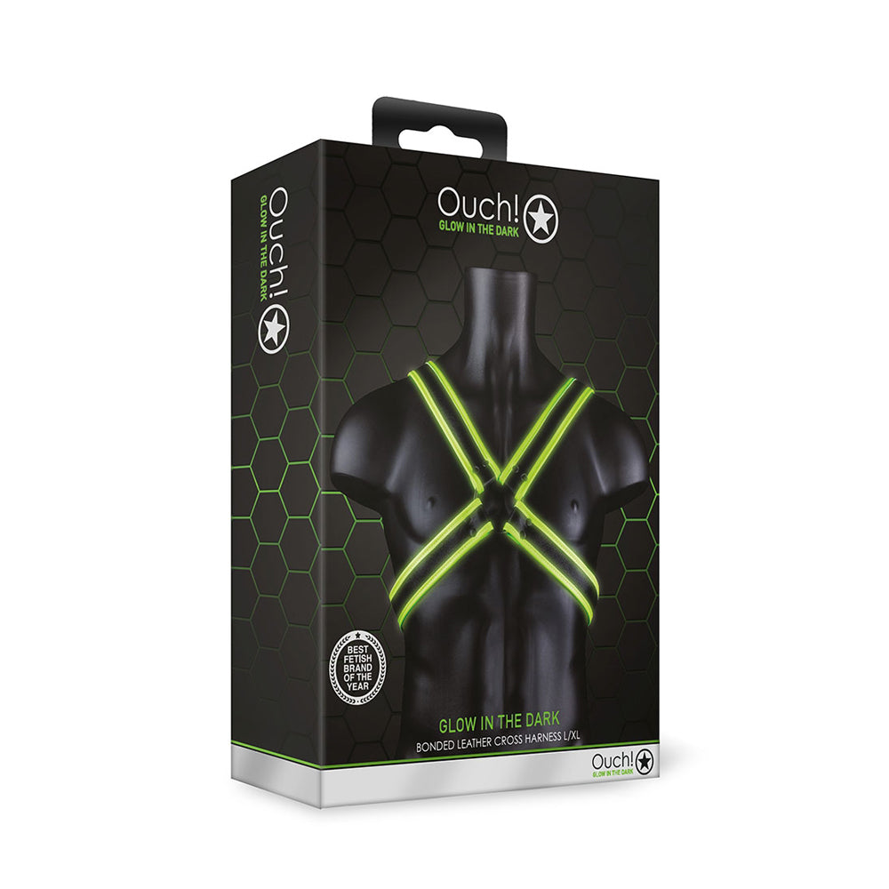 Ouch! Cross Harness Glow In The Dark