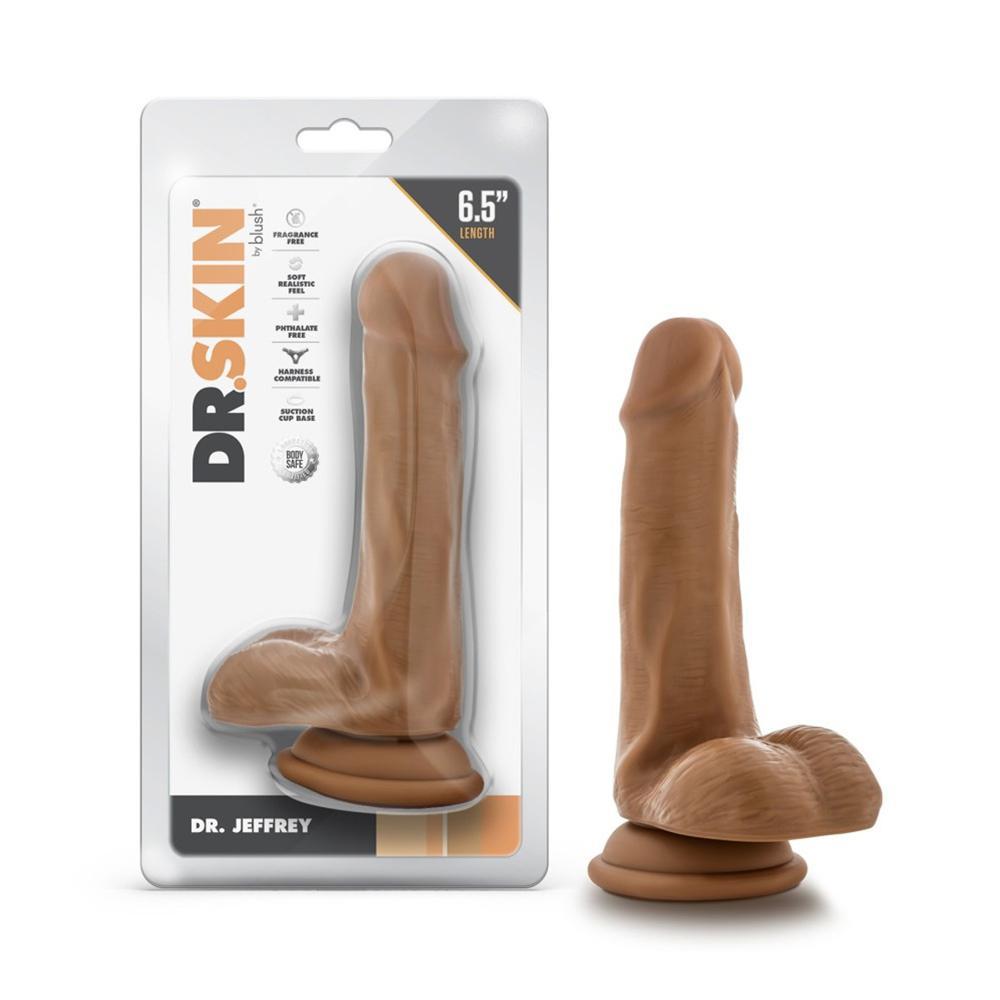 Dr. Skin Dr. Jeffrey 6.5" Dildo With Balls Tan