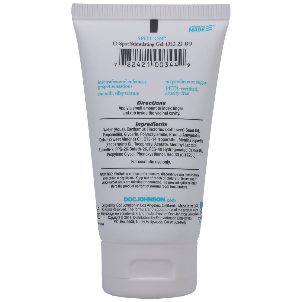 Spot-On G-Spot Stimulating Gel For Women 2 oz.
