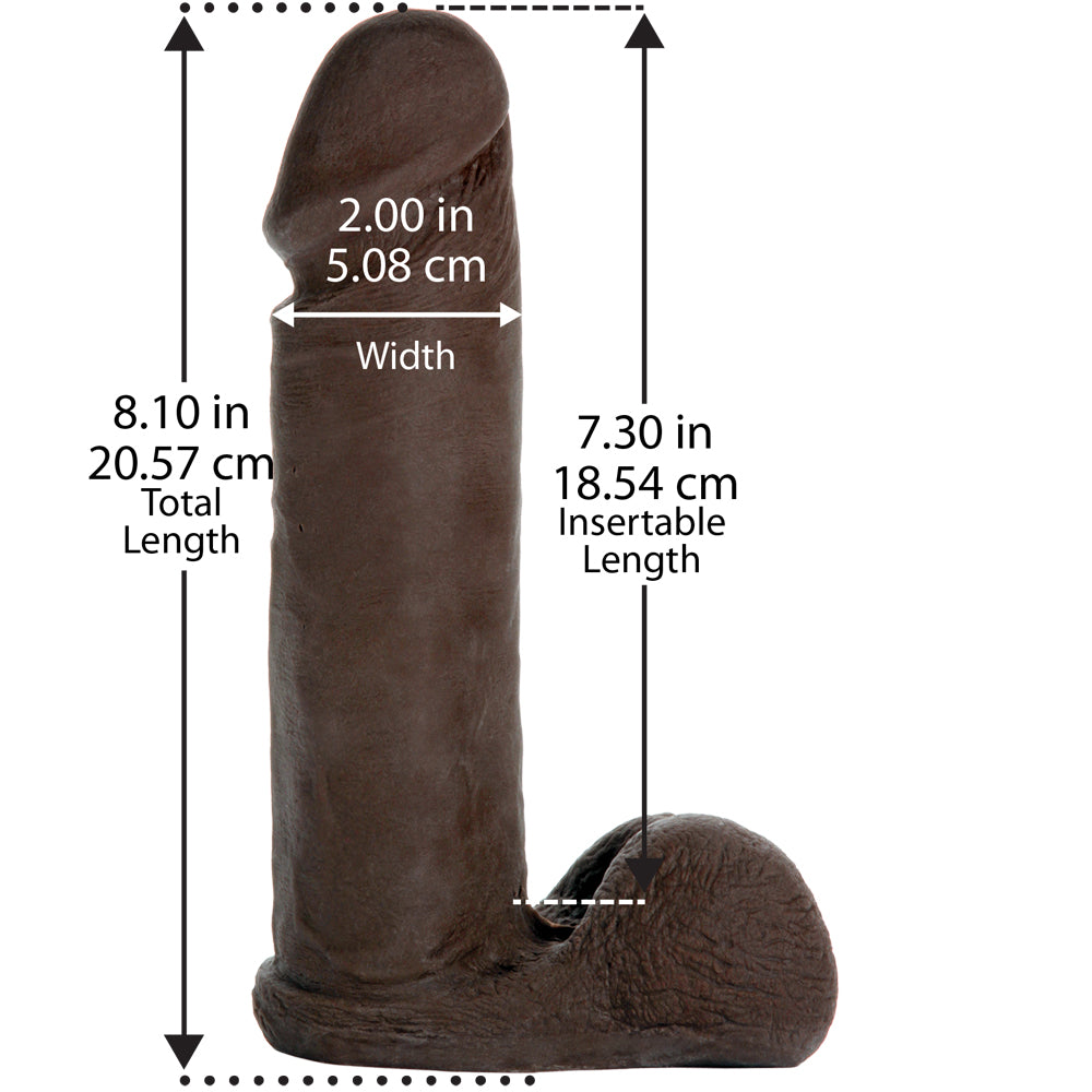 Vac-U-Lock - 8" Ur3 Cock Black