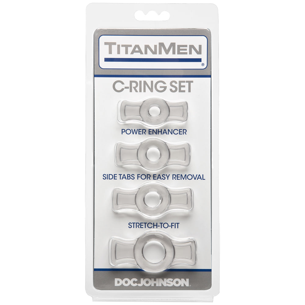 Titanmen Cock Ring Set Clear