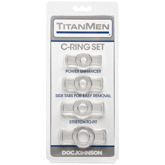 Titanmen Cock Ring Set Clear