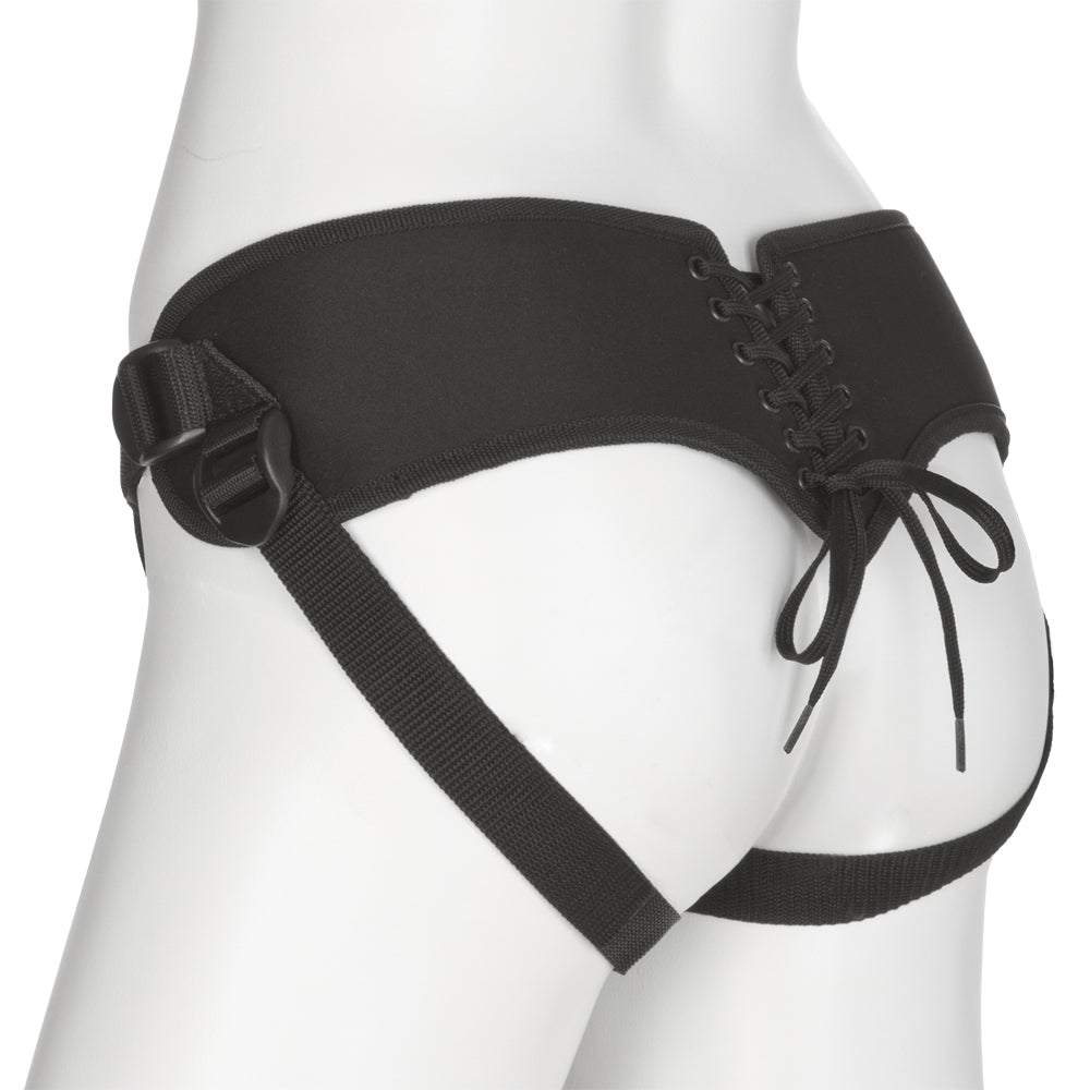 Vac-U-Lock Platinum - Corset Harness - With Plug Black