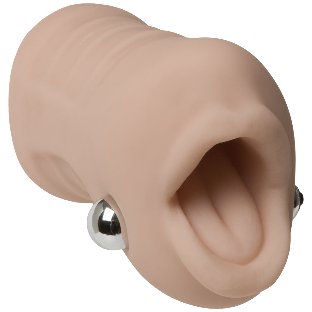 Signature Strokers Sasha Grey - ULTRASKYN Vibrating Deep Throat Sucker Vanilla