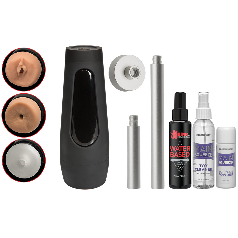 Kink Power Banger Fuck Hole Accessory Pack 10 Piece Kit Vanilla/Frost