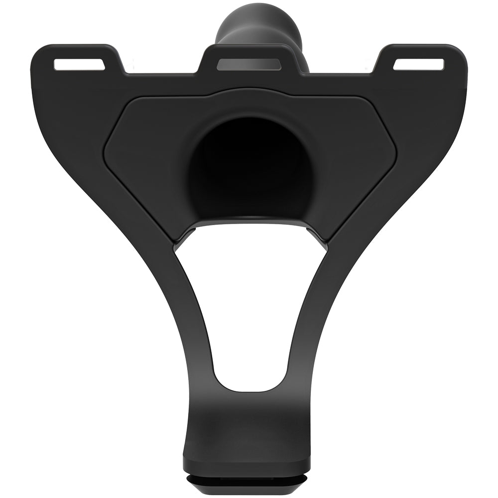 Body Extensions Be Daring 2-Piece Set Silicone Harness with 7" Bulbed Dong Black