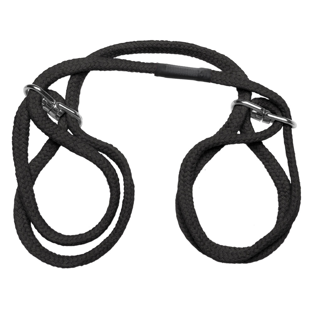 Japanese Style Bondage 100% Cotton Wrist Or Ankle Cuffs Black