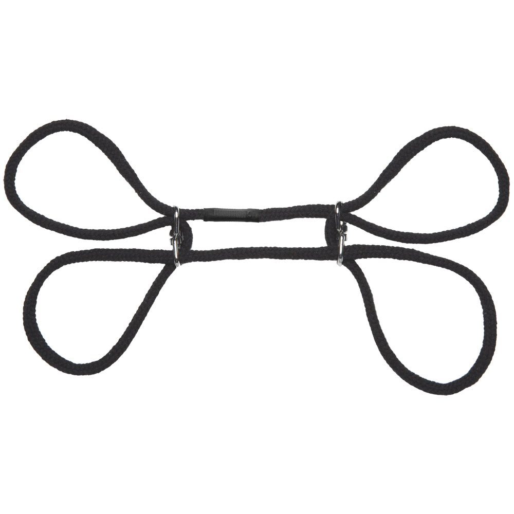 Japanese Style Bondage 100% Cotton Wrist Or Ankle Cuffs Black