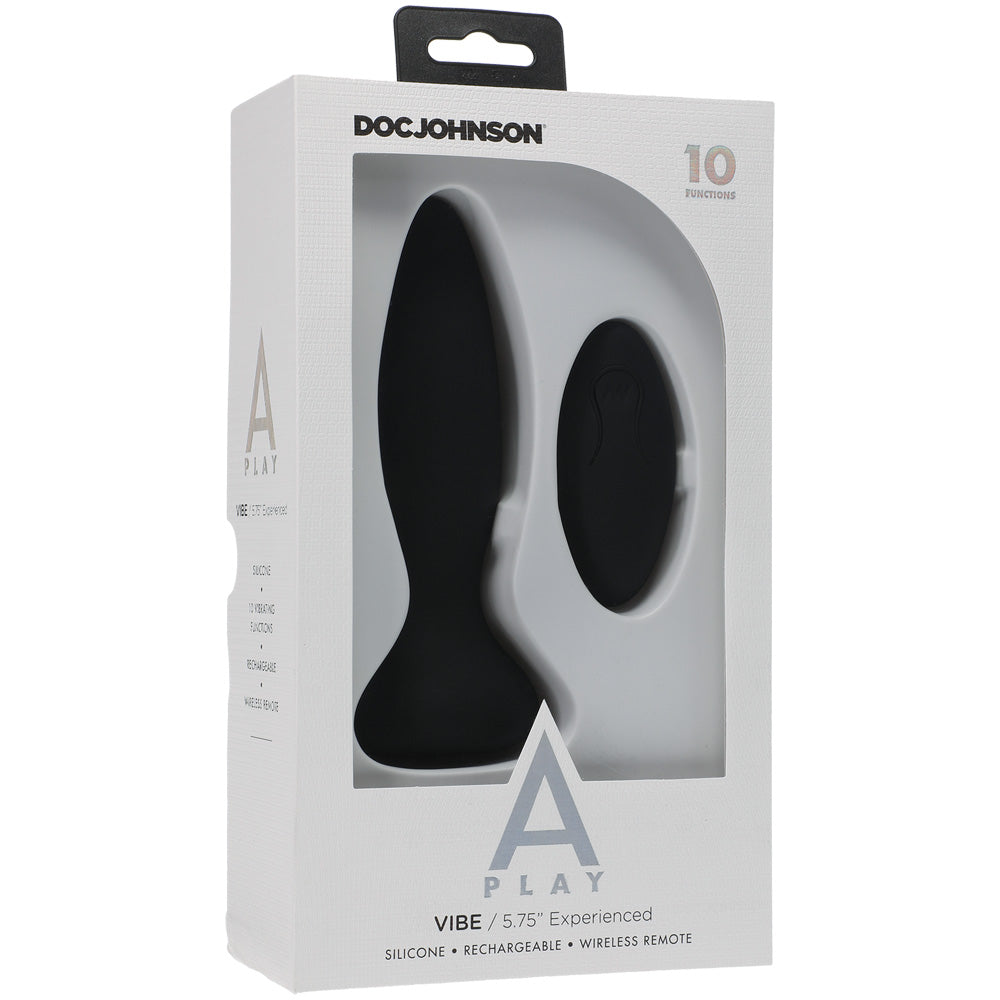 A-Play Vibe Experienced Rechargeable Silicone Anal Plug With Remote