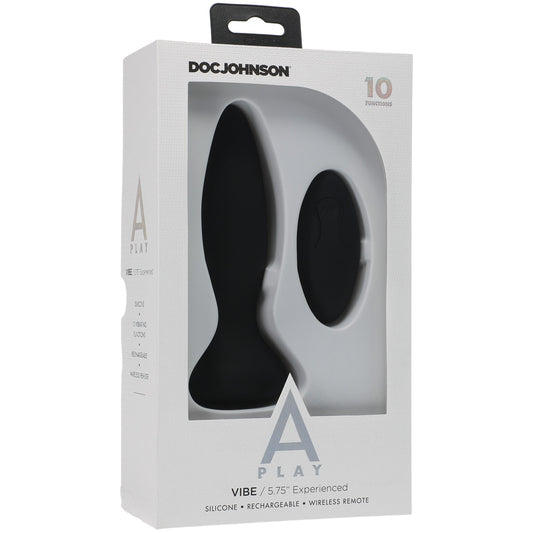 A-Play Vibe Experienced Rechargeable Silicone Anal Plug With Remote