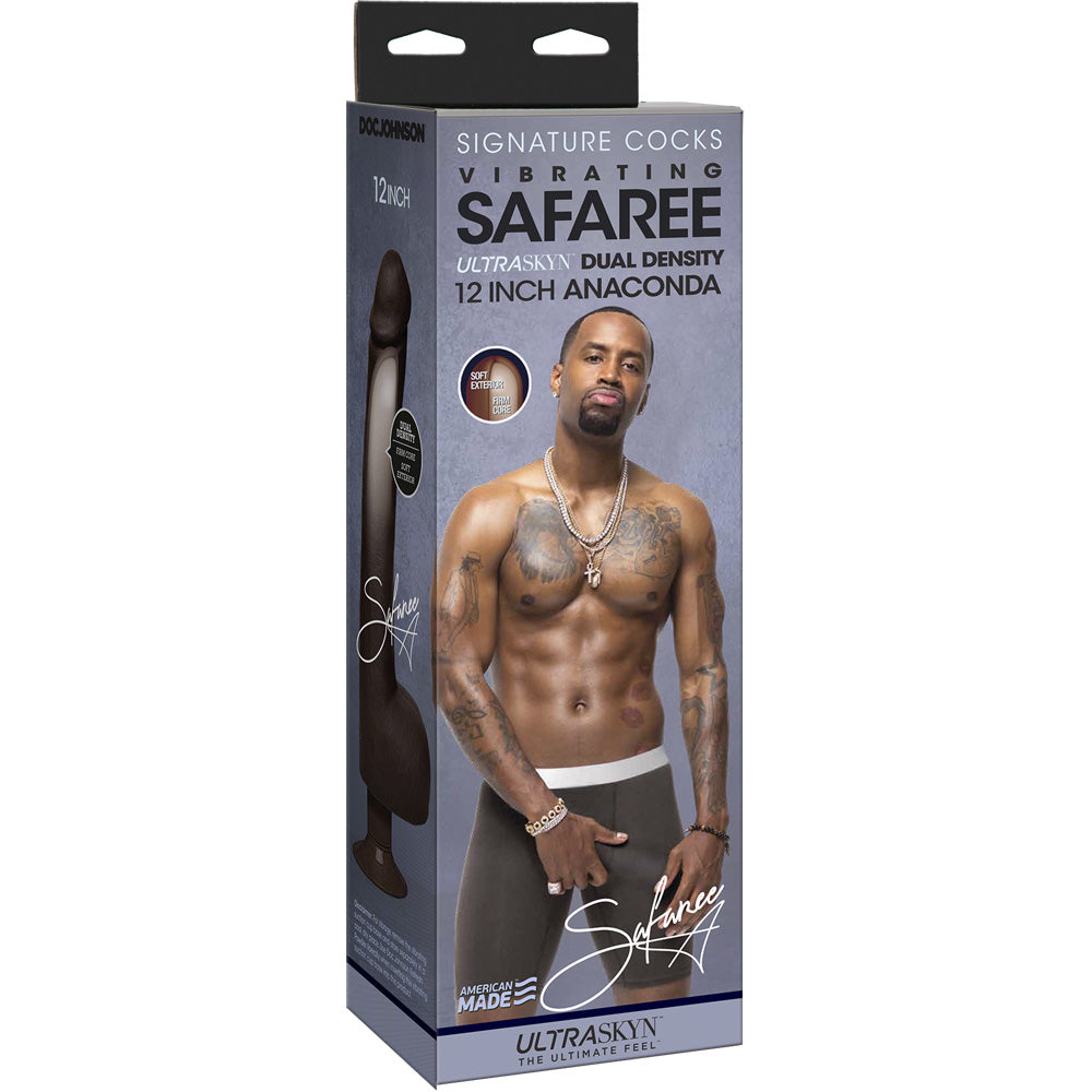 Signature Cocks Safaree Ultraskyn Vibrating Chocolate