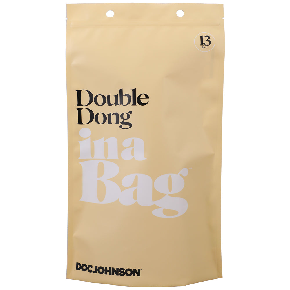 Double Dong In A Bag 13" Clear