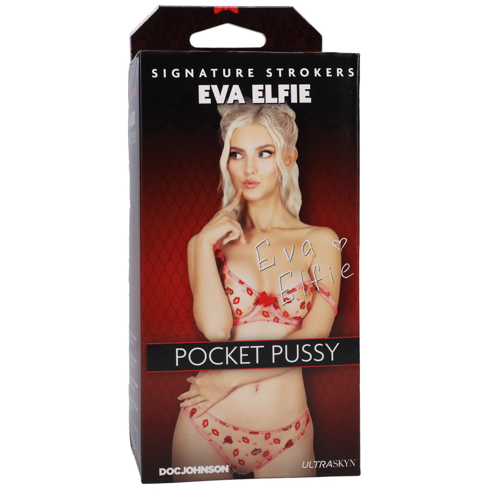 Signature Strokers Eva Elfie Ultraskyn Pocket Pussy Vanilla