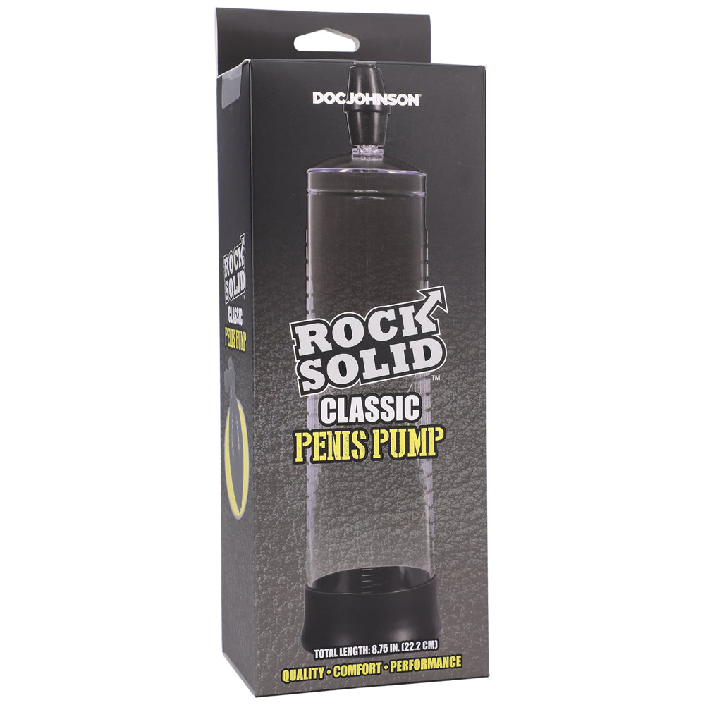 Rock Solid Classic Penis Pump Black/Clear