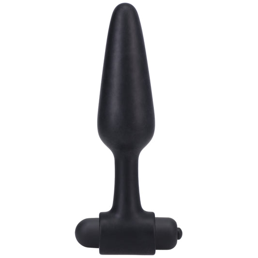 Vibrating Butt Plug In A Bag 5" Black