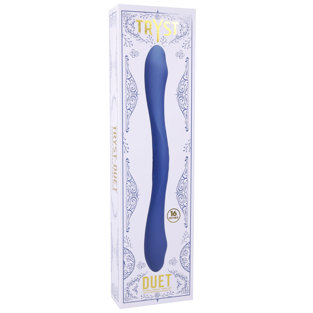 Tryst Duet Double Ended Vibrator With Wireless Remote Periwinkle