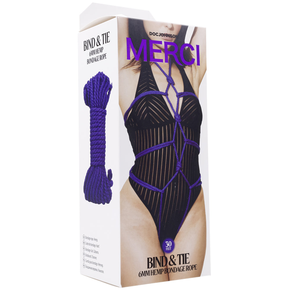 Merci Bind & Tie 6mm Hemp Bondage Rope 30 Feet