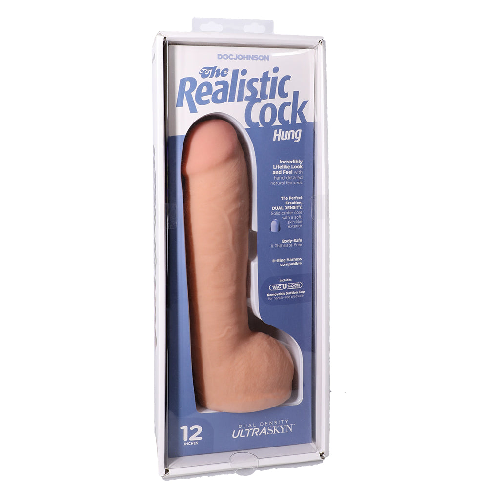 The Realistic Cock Hung Ultraskyn 12" With Balls