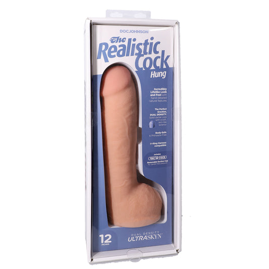 The Realistic Cock Hung Ultraskyn 12" With Balls