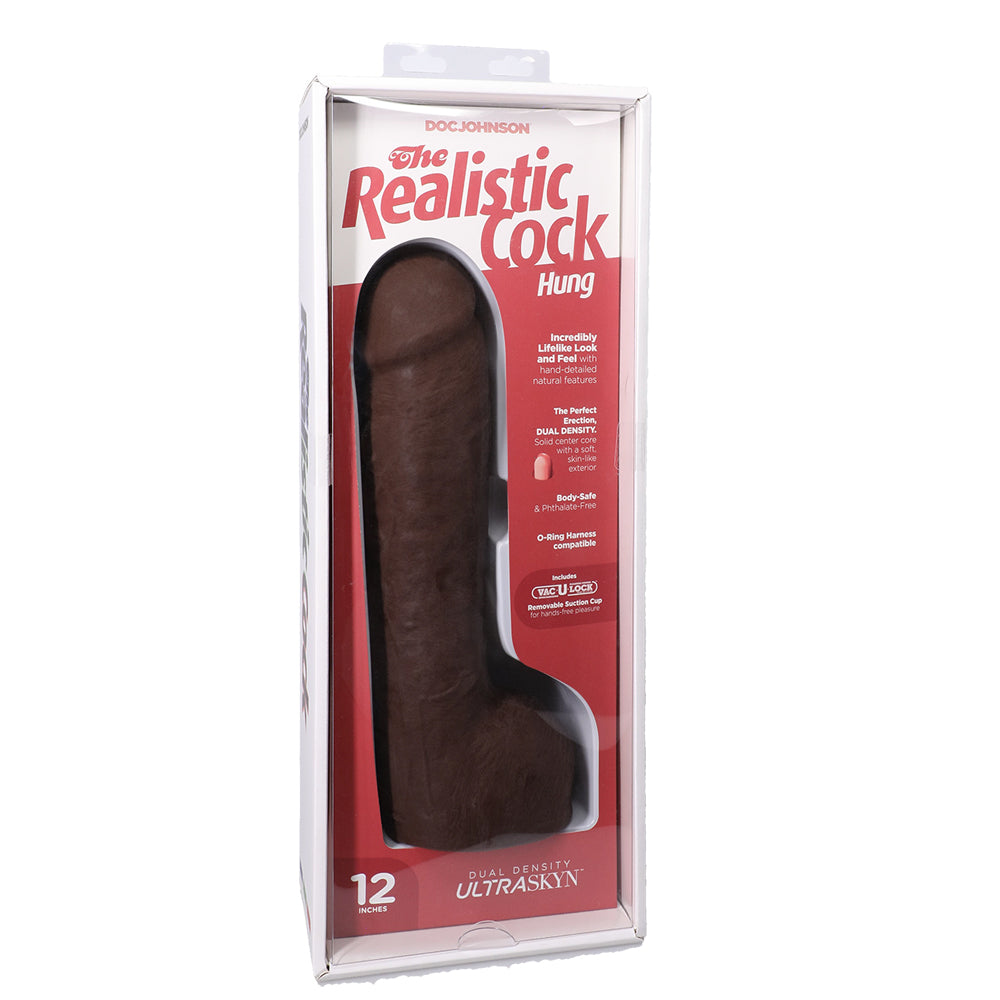 The Realistic Cock Hung Ultraskyn 12" With Balls