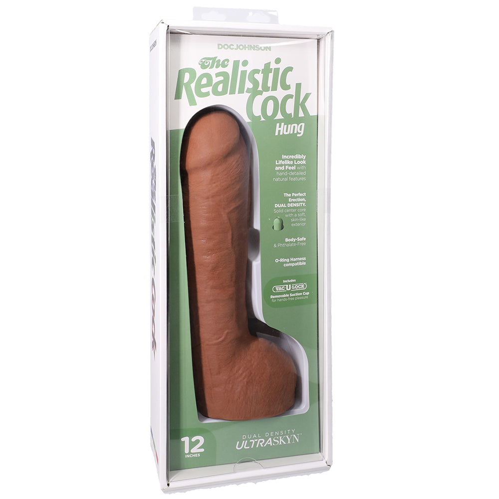 The Realistic Cock Hung Ultraskyn 12" With Balls