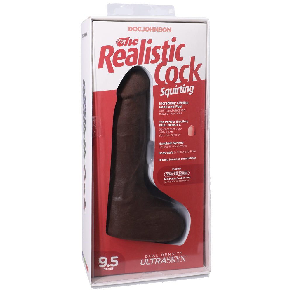 The Realistic Cock Squirting Cock Ultraskyn 9.5" With Balls