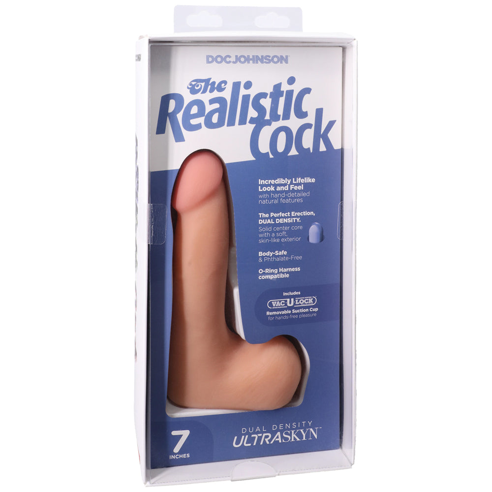 The Realistic Cock Ultraskyn 7" With Balls