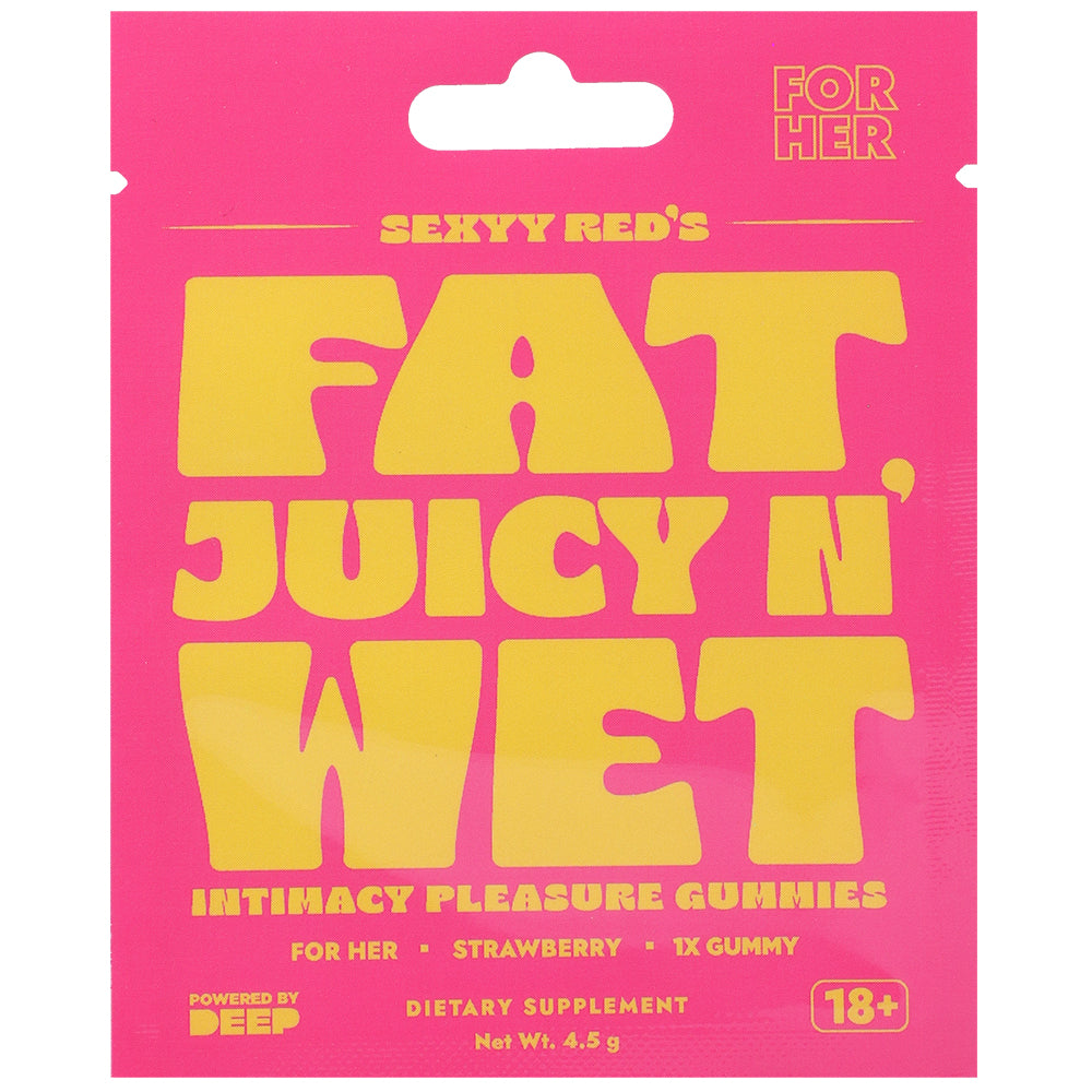Sexyy Red Hers Sexual Stimulation Gummies Fat Juicy N' Wet 12Ct Strawberry