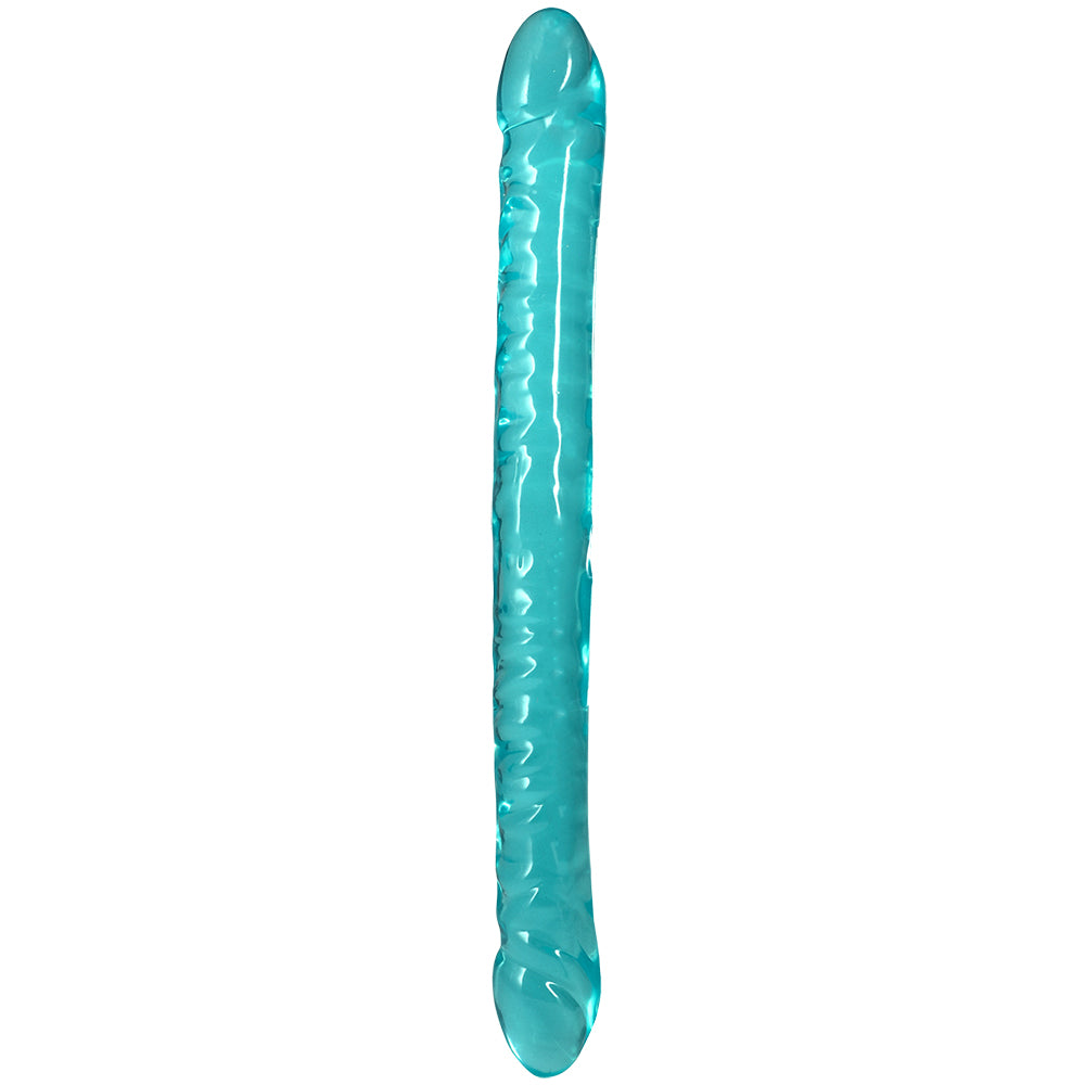 Crystal Jellies 18 Inch Double Dong Teal
