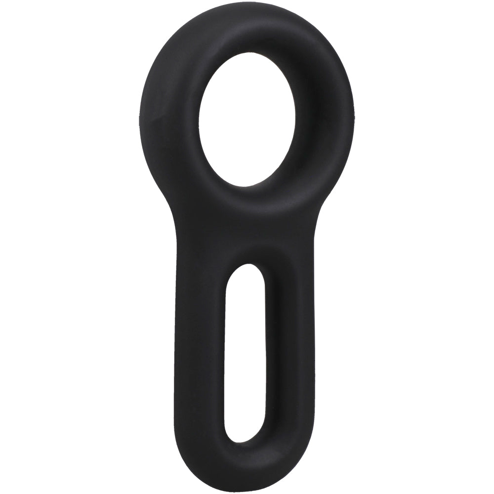Rock Solid The Keyhole Silicone C-Ring Black