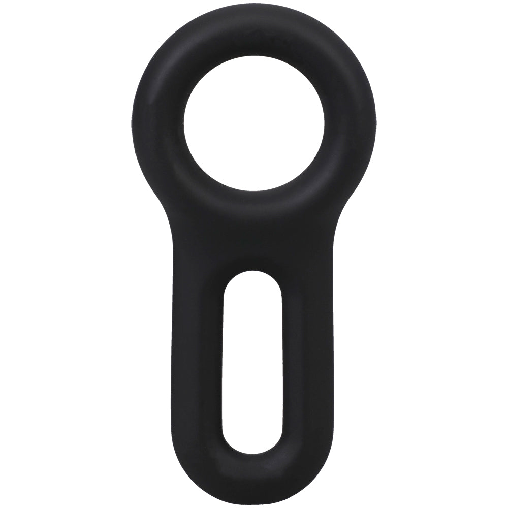 Rock Solid The Keyhole Silicone C-Ring Black