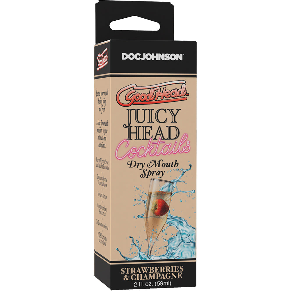 Goodhead Juicy Head Cocktails Dry Mouth Spray Strawberries & Champagne 2 oz.