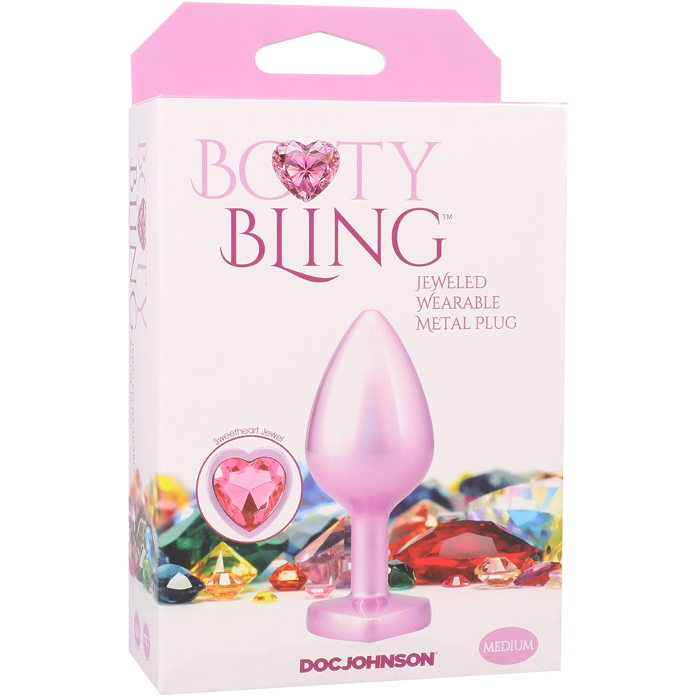 Booty Bling Heart Diamond Jeweled Wearable Metal Plug