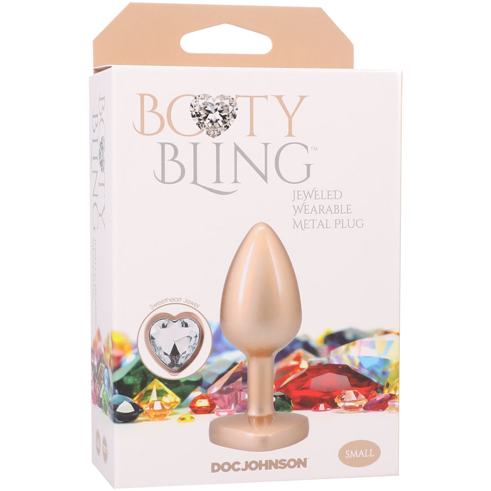 Booty Bling Heart Diamond Jeweled Wearable Metal Plug