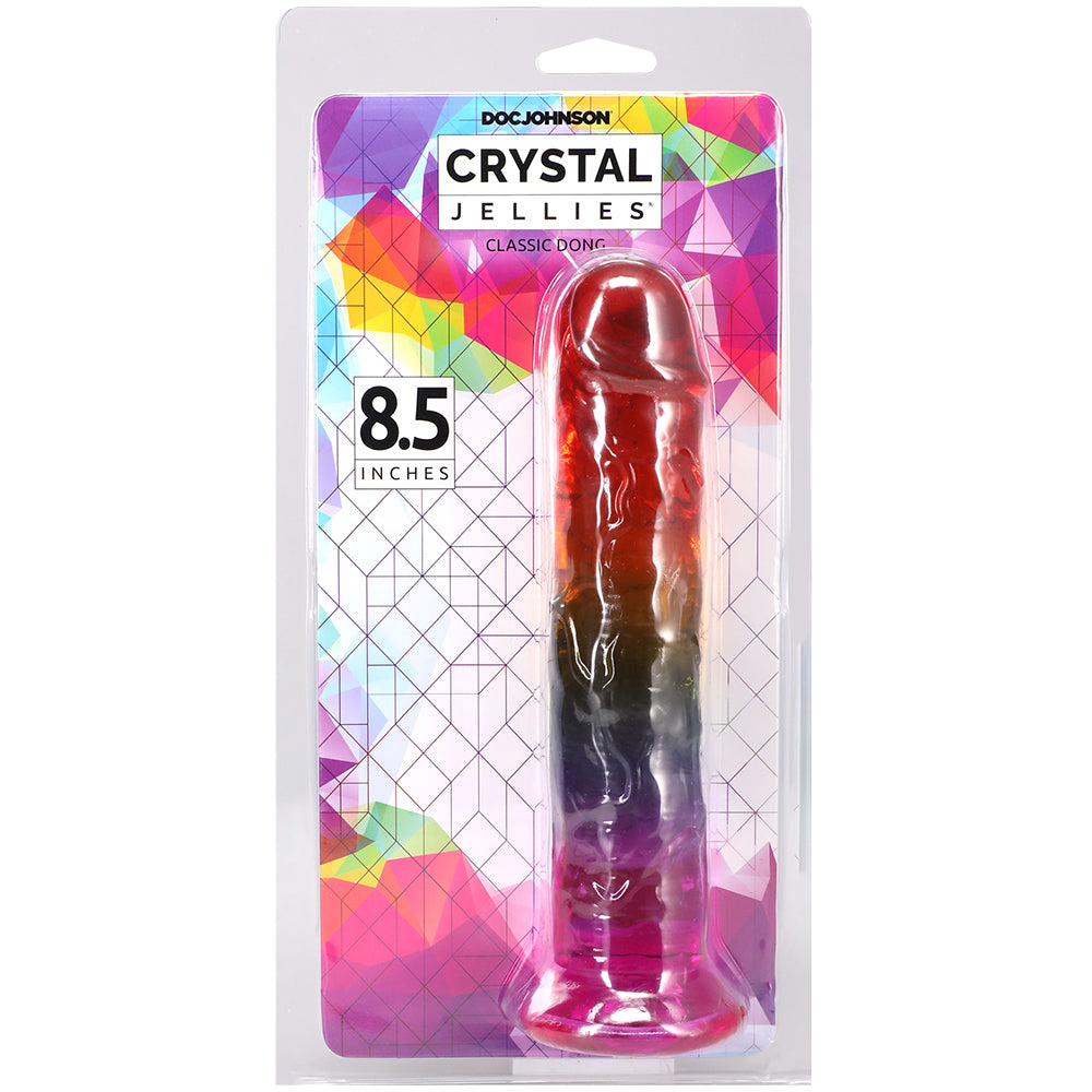 Crystal Jellies 8.5 Inch Dong Rainbow