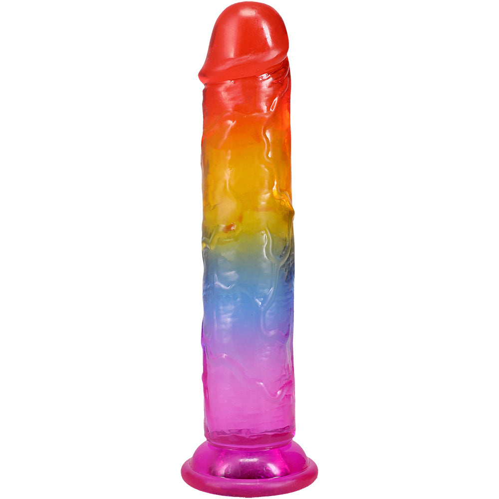 Crystal Jellies 7 Inch Dong Rainbow