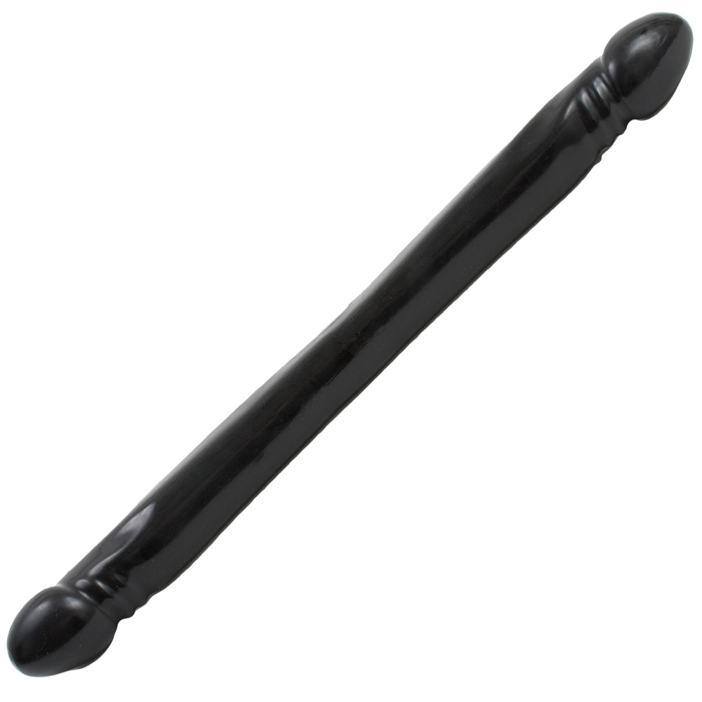Double Header Dong - 18" - Smooth Black
